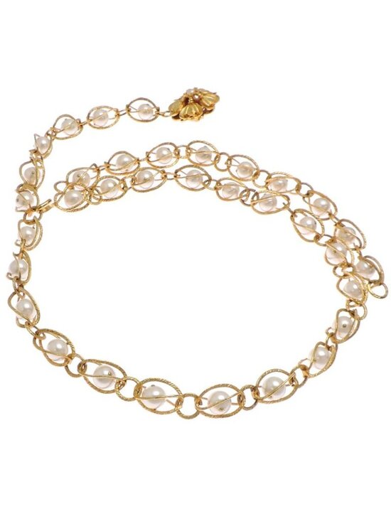 Chanel White M Belt main image 5